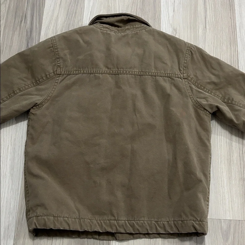 GAP Chore boys Tan Button‎ Up Canvas Barn Coat Jacket Size XXS
